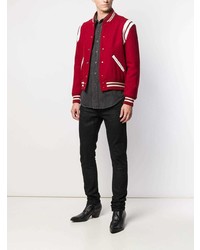 dunkelgraues Jeanshemd von Saint Laurent