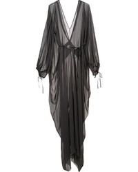 dunkelgraues Kleid von Isabel Benenato