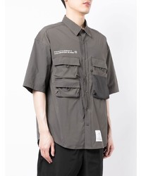 dunkelgraues Kurzarmhemd von Alpha Industries