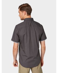 dunkelgraues Kurzarmhemd von Tom Tailor