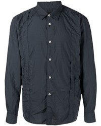 dunkelgraues Langarmhemd von Comme des Garcons Homme Deux