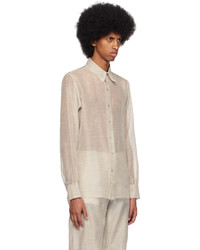 dunkelgraues Langarmhemd von Gabriela Coll Garments