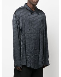 dunkelgraues Langarmhemd von Balenciaga