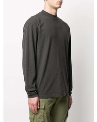 dunkelgraues Langarmshirt von John Elliott