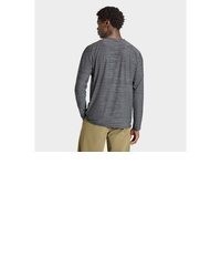dunkelgraues Langarmshirt von adidas Performance