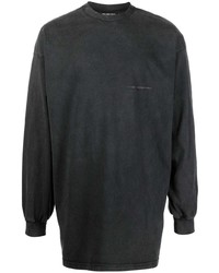 dunkelgraues Langarmshirt von Balenciaga