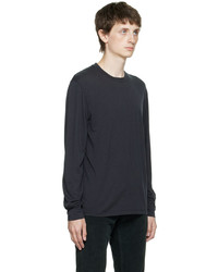 dunkelgraues Langarmshirt von Tom Ford