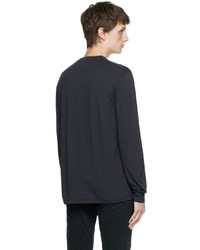 dunkelgraues Langarmshirt von Tom Ford