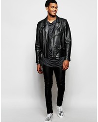 dunkelgraues Langarmshirt von Asos