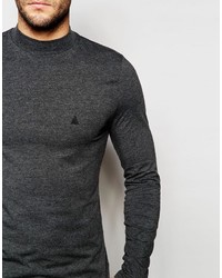 dunkelgraues Langarmshirt von Asos