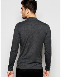 dunkelgraues Langarmshirt von Asos