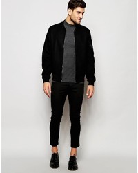 dunkelgraues Langarmshirt von Asos