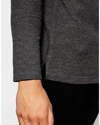 dunkelgraues Langarmshirt von Asos