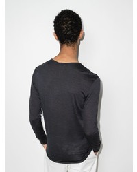 dunkelgraues Langarmshirt von Zimmerli