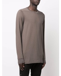 dunkelgraues Langarmshirt von Rick Owens