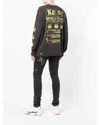 dunkelgraues Langarmshirt von Ksubi