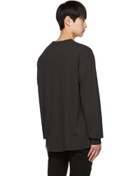 dunkelgraues Langarmshirt von John Elliott