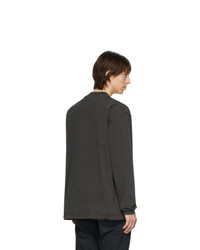 dunkelgraues Langarmshirt von John Elliott