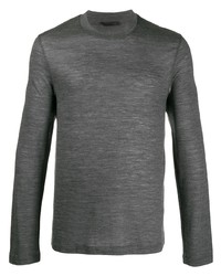 dunkelgraues Langarmshirt von Helmut Lang