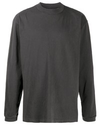 dunkelgraues Langarmshirt von John Elliott