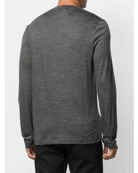 dunkelgraues Langarmshirt von Helmut Lang