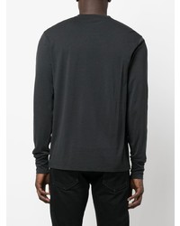 dunkelgraues Langarmshirt von Tom Ford