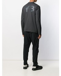 dunkelgraues Langarmshirt von Y-3