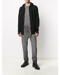 dunkelgraues Langarmshirt von 11 By Boris Bidjan Saberi