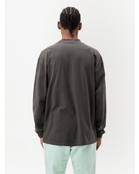 dunkelgraues Langarmshirt von John Elliott