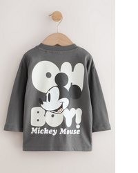 dunkelgraues Langarmshirt von next