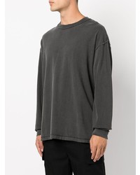 dunkelgraues Langarmshirt von John Elliott