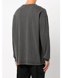 dunkelgraues Langarmshirt von John Elliott