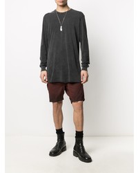 dunkelgraues Langarmshirt von 11 By Boris Bidjan Saberi