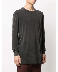 dunkelgraues Langarmshirt von 11 By Boris Bidjan Saberi