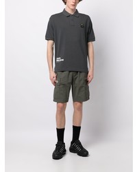 dunkelgraues Polohemd von AAPE BY A BATHING APE