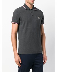 dunkelgraues Polohemd von Moncler