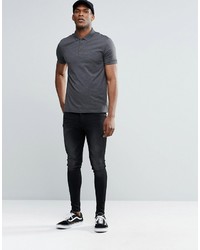 dunkelgraues Polohemd von Asos