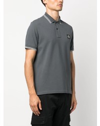 dunkelgraues Polohemd von Stone Island