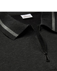 dunkelgraues Polohemd von Brioni