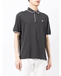 dunkelgraues Polohemd von Emporio Armani