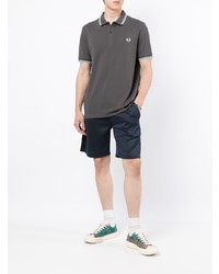 dunkelgraues Polohemd von Fred Perry