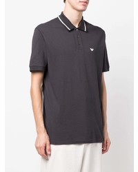 dunkelgraues Polohemd von Emporio Armani