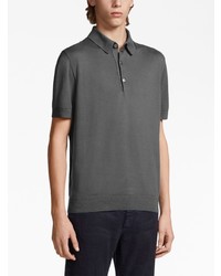 dunkelgraues Polohemd von Zegna