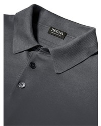 dunkelgraues Polohemd von Zegna