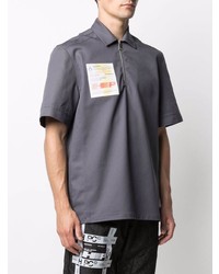 dunkelgraues Polohemd von Heron Preston