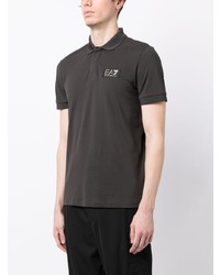 dunkelgraues Polohemd von Ea7 Emporio Armani