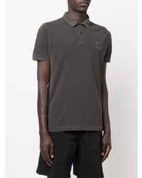 dunkelgraues Polohemd von Stone Island