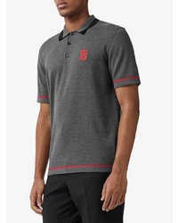 dunkelgraues Polohemd von Burberry