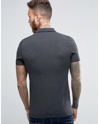 dunkelgraues Polohemd von Asos