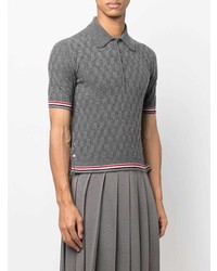 dunkelgraues Polohemd von Thom Browne